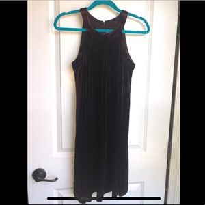 Betsey Johnson Red Wine Velvet Cocktail Dress
